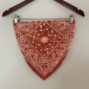 Bandana Tube Top • One Size (S/M) • Velvet Material